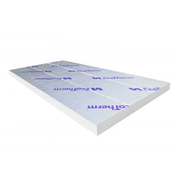 150mm Ecotherm Eco-Versal PIR Insulation Board 2400mm x 1200mm (8′ x 4′)