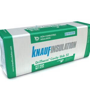 Knauf 100mm DriTherm 32 Cavity Wall Insulation Slab 3.27m2 Pack (455mm x 1200mm)