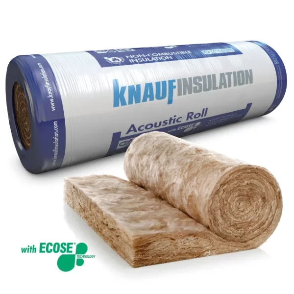 100mm Knauf Acoustic Insulation Roll – Glass Mineral Wool 12.36m2