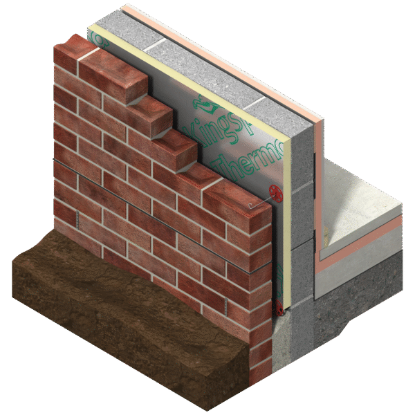 Kingspan 75mm Thermawall TW50 PIR Insulation Board (1200mm x 450mm) (Pack of 6) - Image 2