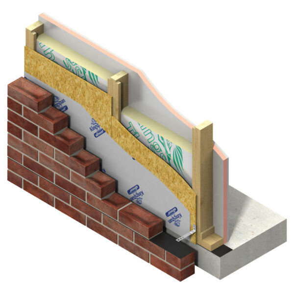 100mm Kingspan ThermaWall TW55 PIR Insulation Board 2400mm x 1200mm (8′ x 4′) Pack of 3 - Image 2