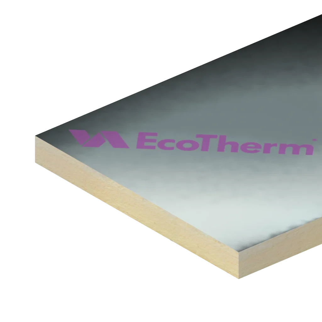 130mm Ecotherm Eco-Versal Rigid PIR Insulation Board 2400mm x 1200mm (8′ x 4′)