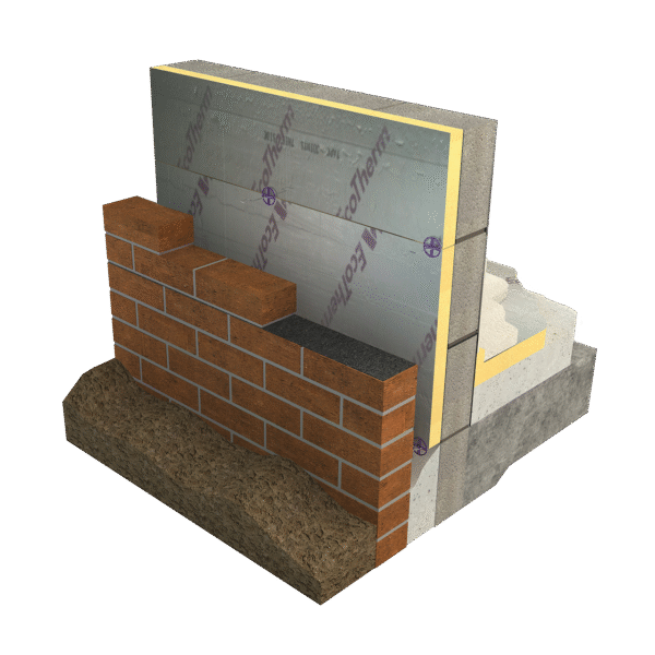Ecotherm 25mm Eco-Versal PIR Insulation Board (2400mm x 1200mm) (8′ x 4′) - Image 2