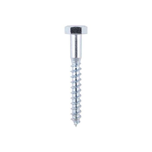 12.0 x 75mm Timco Coach Screw Hex Zinc (TIMpac of 2)