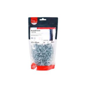 3.5 x 42mm Timco Drywall Screws PH Bugle Self Drilling Zinc (TIMbag of 320)