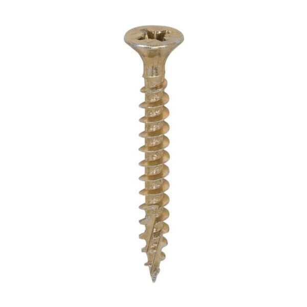 4.0 x 35mm Timco C2 Strong Fix PZ Double Countersunk Sharp Point Premium Wood Screw Zinc-Yellow (Box of 200) - Image 3