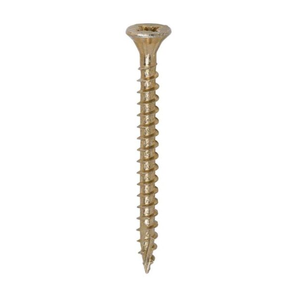 4.0 x 45mm Timco C2 Strong Fix PZ Double Countersunk Sharp Point Premium Wood Screw Zinc-Yellow (Box of 200) - Image 3
