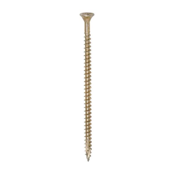 4.0 x 80mm Timco C2 Strong Fix PZ Double Countersunk Sharp Point Premium Wood Screw Zinc-Yellow (Tub of 400) - Image 3