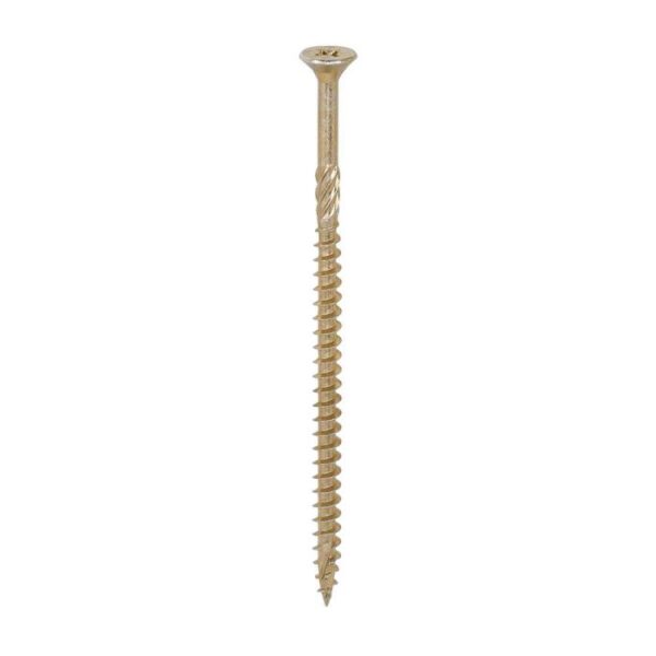 5.0 x 100mm Timco C2 Strong Fix PZ Double Countersunk Sharp Point Premium Wood Screw Index Zinc-Yellow (Box of 1000) - Image 3
