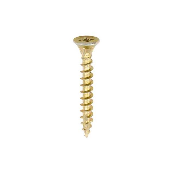 5.0 x 40mm Timco C2 Strong Fix PZ Double Countersunk Sharp Point Premium Wood Screw Tub Zinc-Yellow (Tub of 800) - Image 3