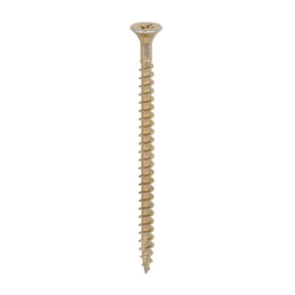 5.0 x 80mm Timco C2 Strong Fix PZ Double Countersunk Sharp Point Premium Wood Screw Zinc-Yellow (Tub of 350) - Image 3