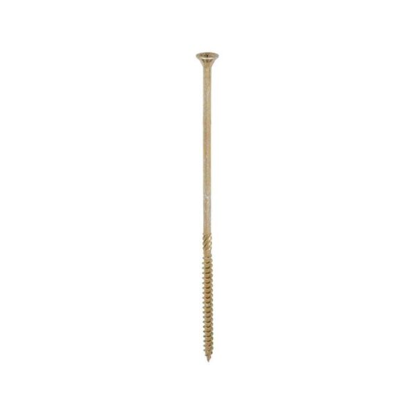 6.0 x 130mm Timco C2 Strong Fix PZ Double Countersunk Sharp Point Premium Wood Screw Zinc-Yellow (Box of 100) - Image 3