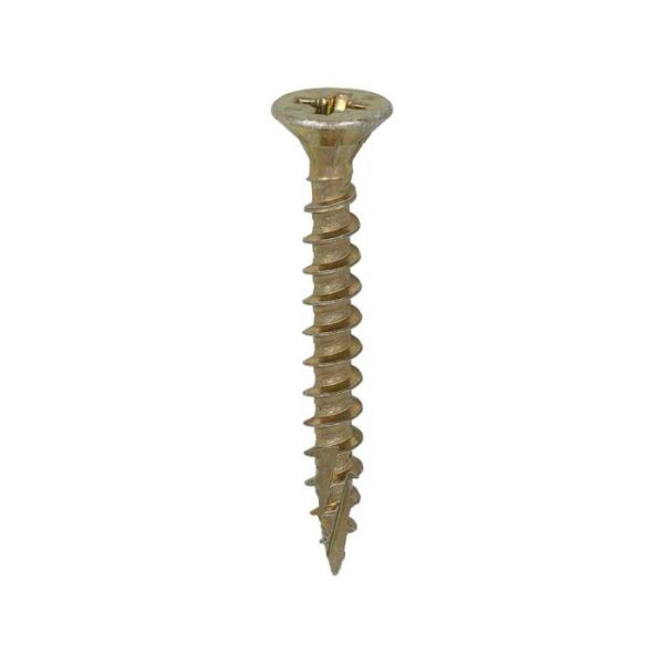 6.0 x 50mm Timco C2 Strong Fix PZ Double Countersunk Sharp Point Premium Wood Screw Zinc-Yellow (Box of 200) - Image 3
