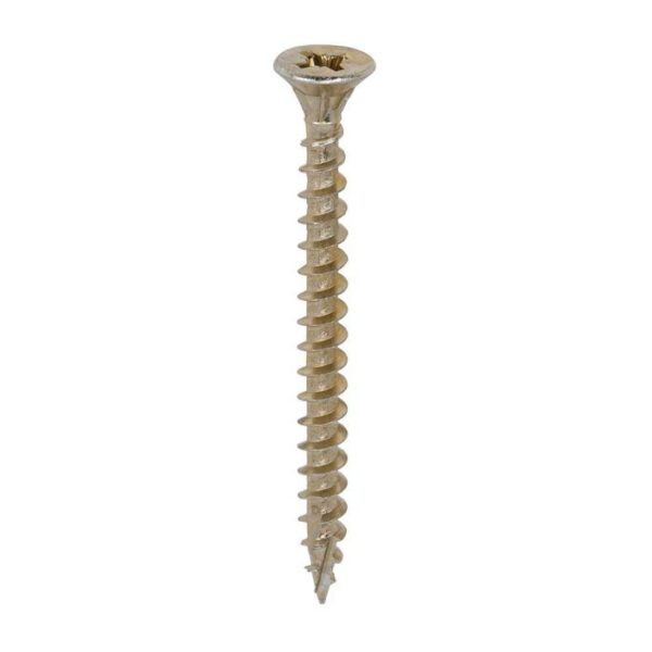 6.0 x 70mm Timco C2 Strong Fix PZ Double Countersunk Sharp Point Premium Wood Screw Zinc-Yellow (Box of 200) - Image 3