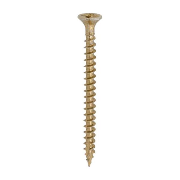 6.0 x 80mm Timco C2 Strong Fix PZ Double Countersunk Sharp Point Premium Wood Screw Zinc-Yellow (Box of 200) - Image 3
