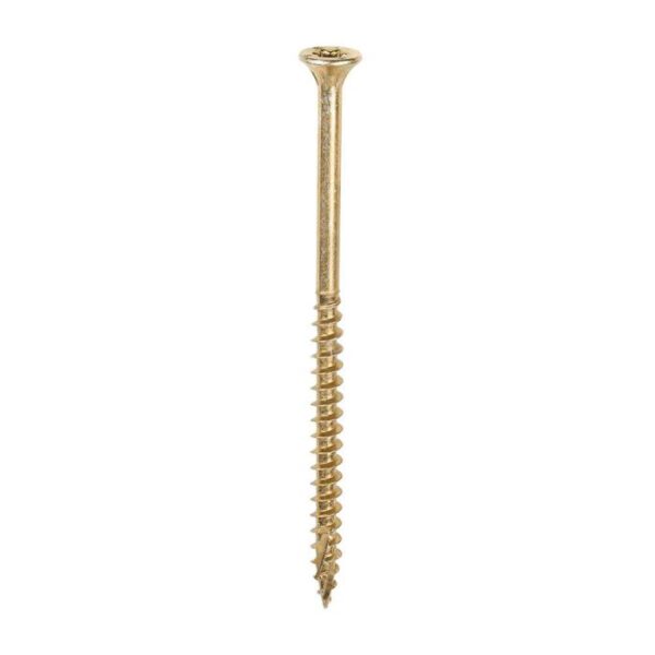 4.0 x 70mm Timco C2 Clamp-Fix Double Countersunk with Ribs Twin Cut Premium Wood Screw Zinc-Yellow (Box of 200) - Image 4