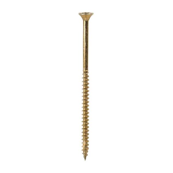 4.0 x 80mm Timco C2 Clamp-Fix Double Countersunk with Ribs Twin Cut Premium Wood Screw Zinc-Yellow (Box of 200) - Image 3