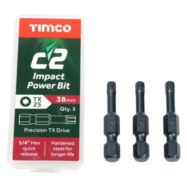 4.0 x 50mm Timco C2 Clamp-Fix Double Countersunk with Ribs Twin Cut Premium Wood Screw Zinc-Yellow (Tub of 800) - Image 5