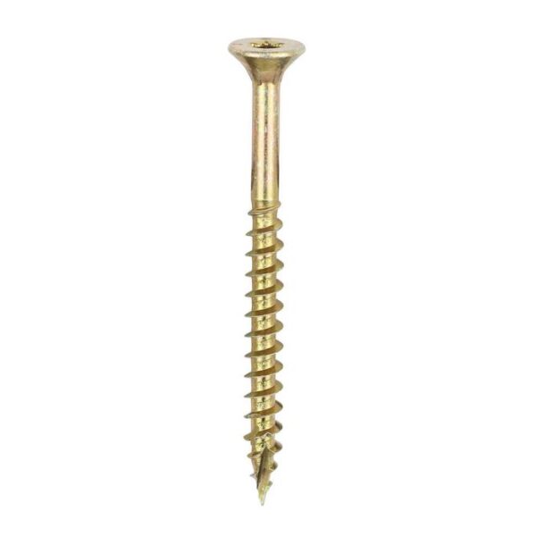 6.0 x 60mm Timco C2 Clamp-Fix Double Countersunk with Ribs Twin Cut Premium Wood Screw Zinc-Yellow (Box of 200) - Image 2