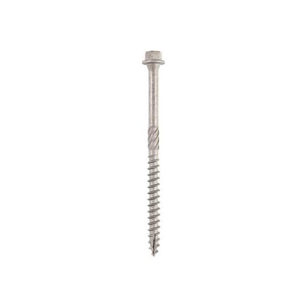 6.7 x 75 mm Timco Timber Frame Construction and Landscaping Screws Hex A4 Stainless Steel (Tube of 25) - Image 2