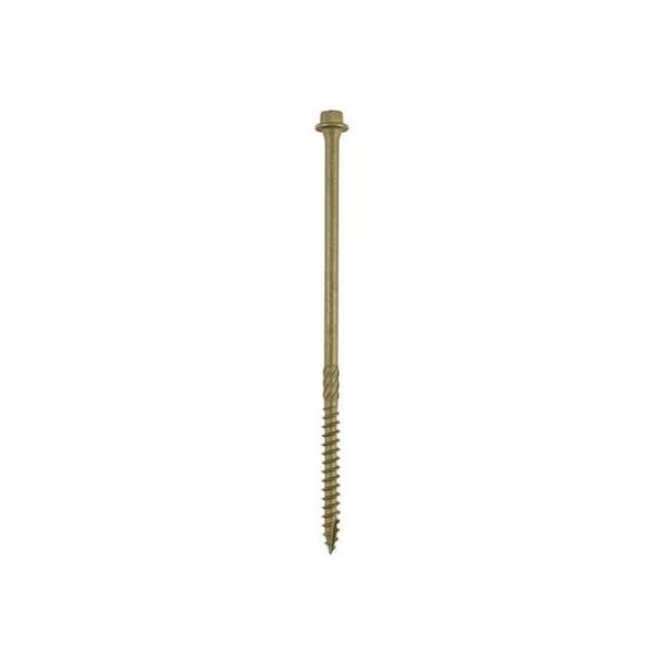 6.7 x 150 mm Timco Timber Frame Construction and Landscaping Screws Hex Exterior Green Organic (Tub of 250) - Image 2
