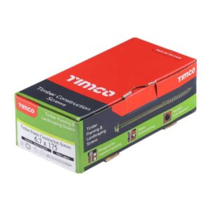 6.7 x 175 mm Timco Timber Frame Construction and Landscaping Screws Hex Exterior Green Organic (Box of 50)