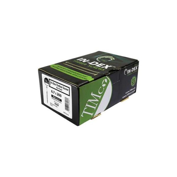 6.7 x 87 mm Timco Timber Frame Construction and Landscaping Screws Hex Exterior Green Organic (Box of 50) - Image 2
