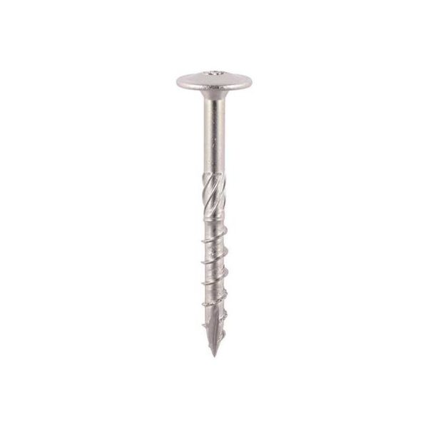 8.0 x 150 mm Timco Timber Construction and Landscaping Screws Wafer A2 Stainless Steel (Tube of 20) - Image 2