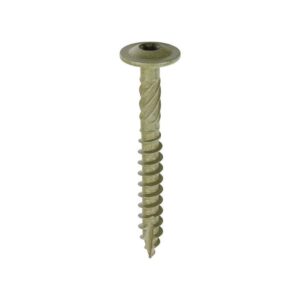 6.7 x 60 mm Timco Timber Construction and Landscaping Screws Wafer Exterior Green (Box of 50)