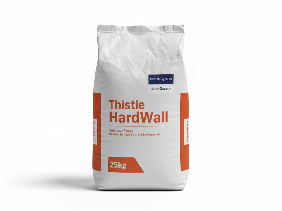 British Gypsum Thistle Hardwall Plaster | 25kg | UK