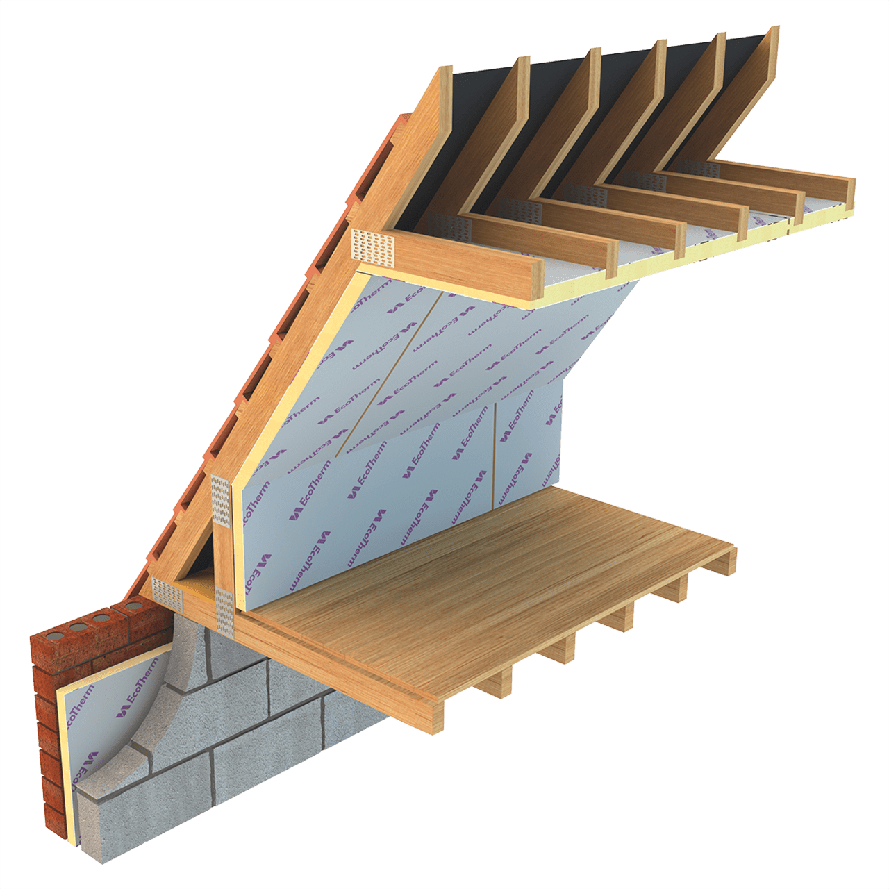 Ecotherm 130mm Eco-Fix PIR Insulation Board | 2400mm x 1200mm | 2 per pack | UK - Image 2