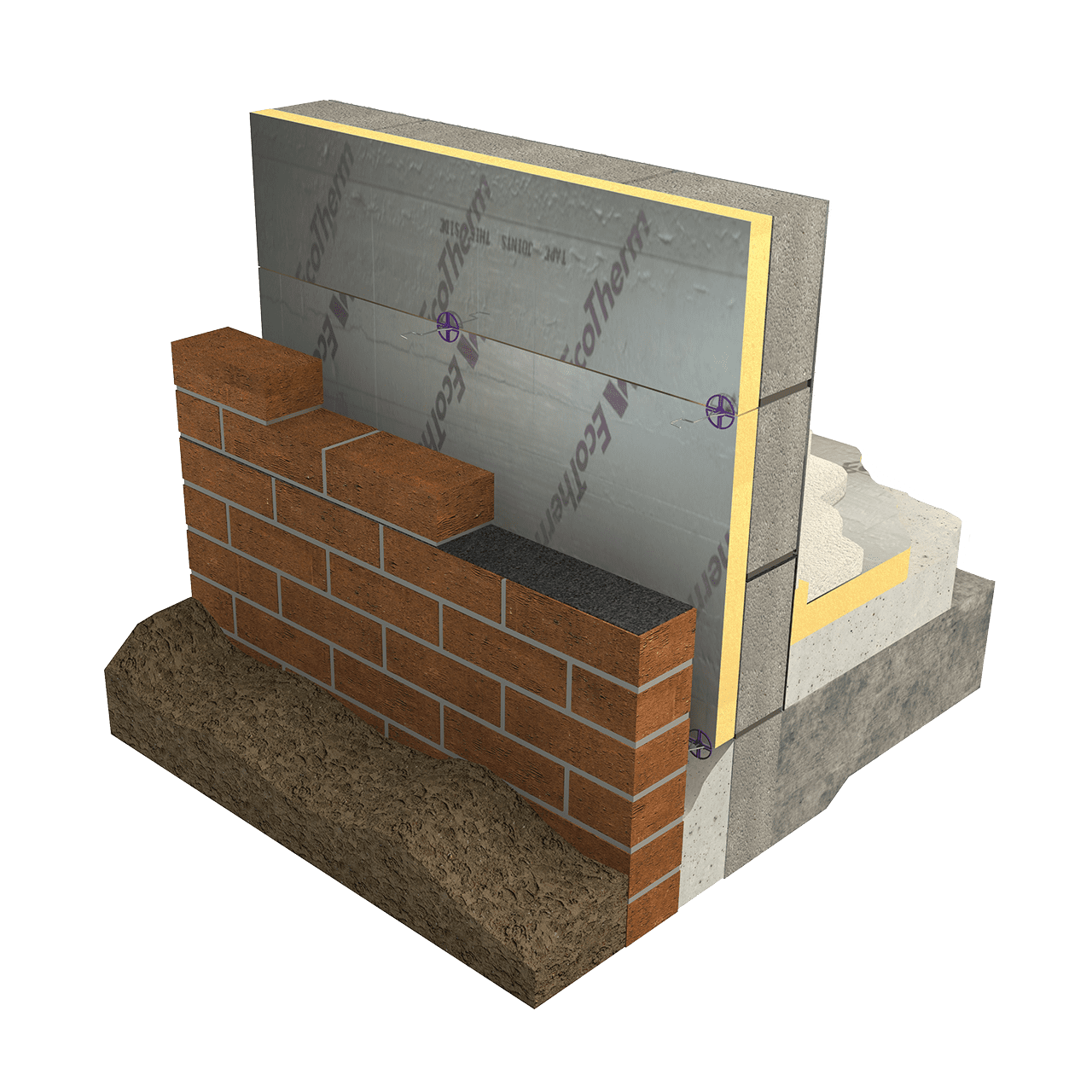 Ecotherm 130mm Eco-Fix PIR Insulation Board | 2400mm x 1200mm | 2 per pack | UK - Image 3